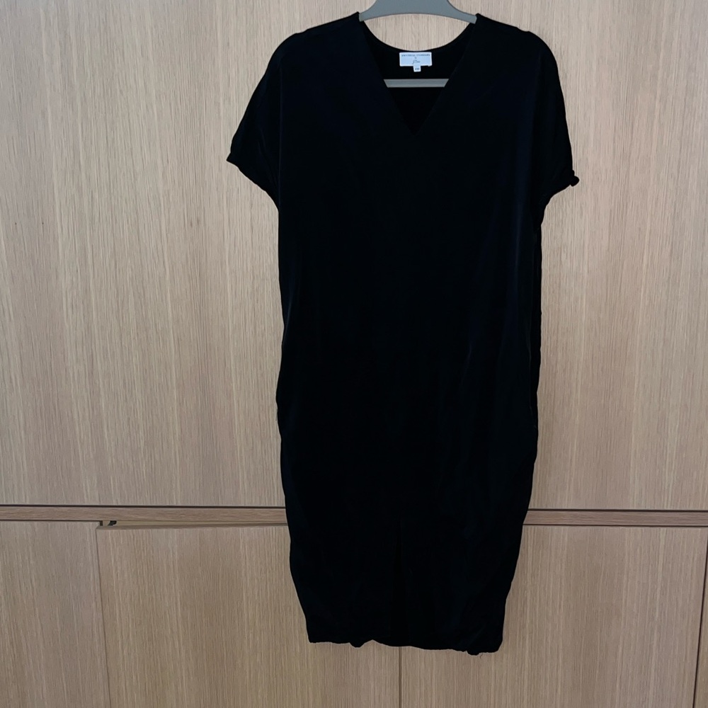 Universal Standard for J.Crew Cupro V-Neck Caftan Style Dress